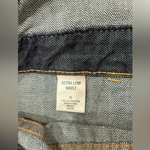 Old Navy Denim Jumpsuit with Yellow Stitching - Picture 3 of 5